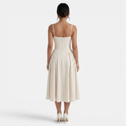 Women's Elegant Corset Midi Dress
