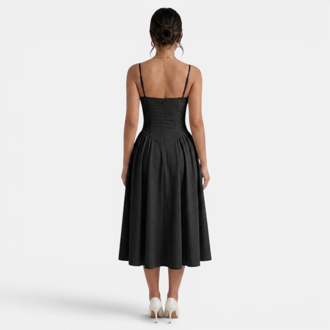 Women's Elegant Corset Midi Dress