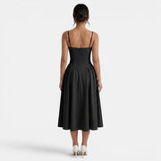 Women's Elegant Corset Midi Dress