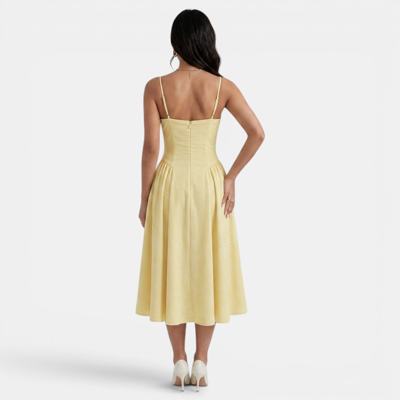 Women's Elegant Corset Midi Dress