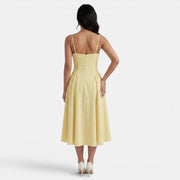 Women's Elegant Corset Midi Dress