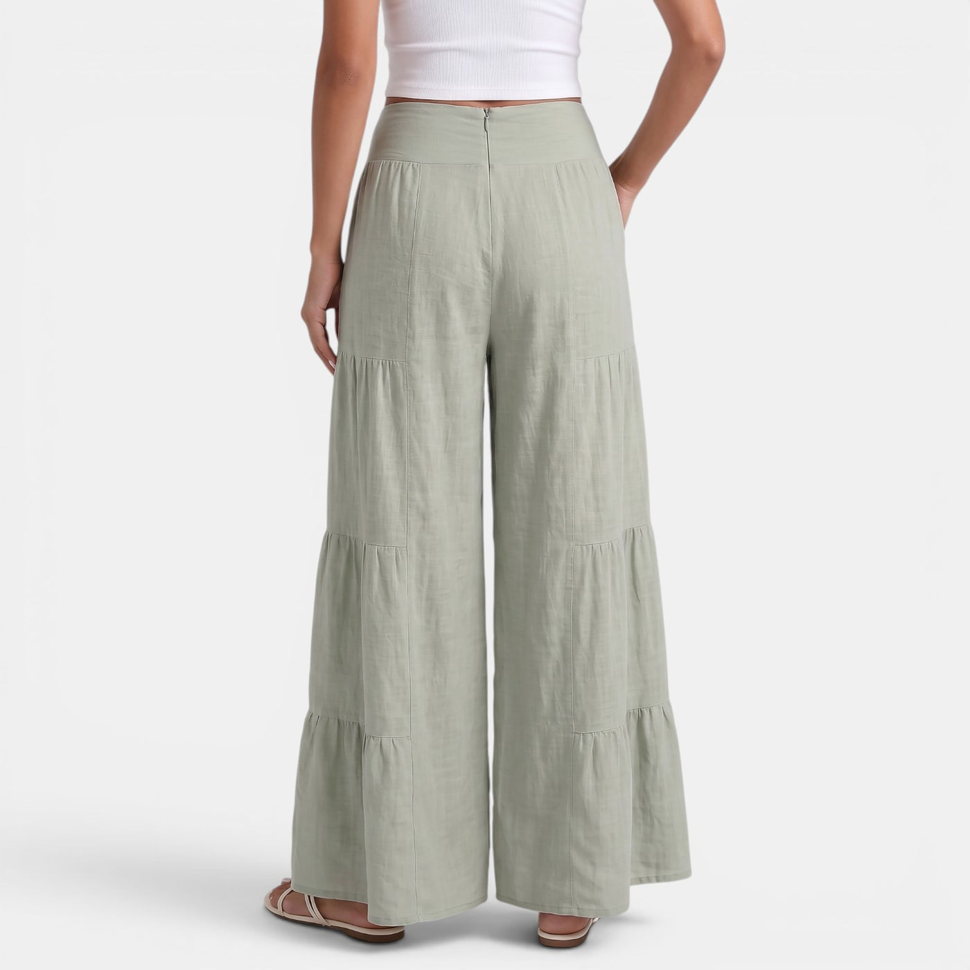 Women's Wide Linen Trousers