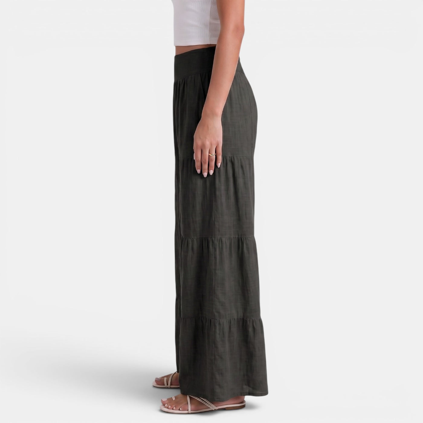 Women's Wide Linen Trousers