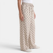 Women's Linen Polka Dot Harem Pants