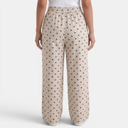 Women's Linen Polka Dot Harem Pants