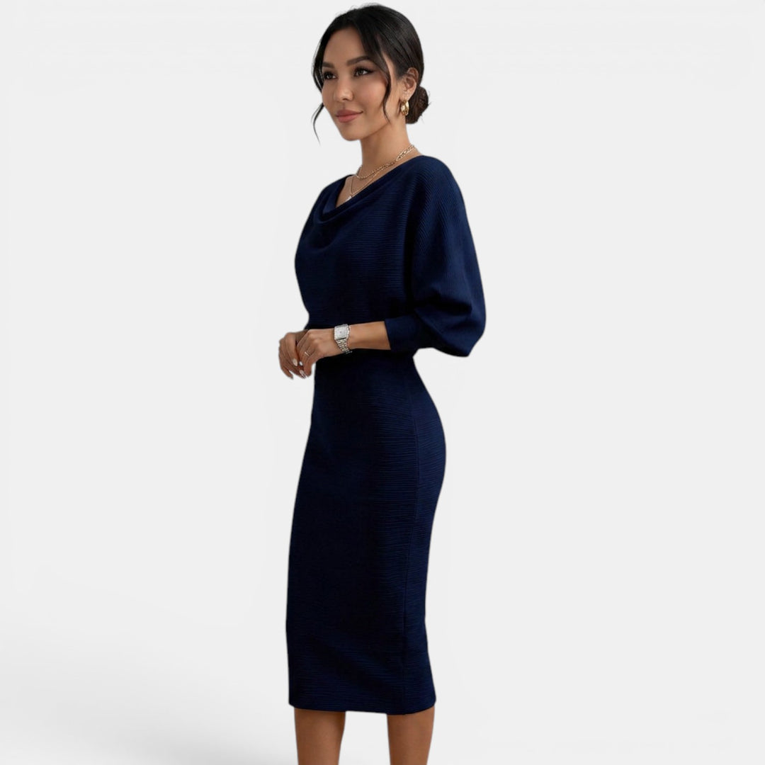 Vestido Corto Mujer Verano Lazo Grande y Perlas