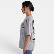 Camiseta Oversize Gato Mujer