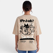 Camiseta Oversize Gato Mujer