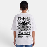 Camiseta Oversize Gato Mujer