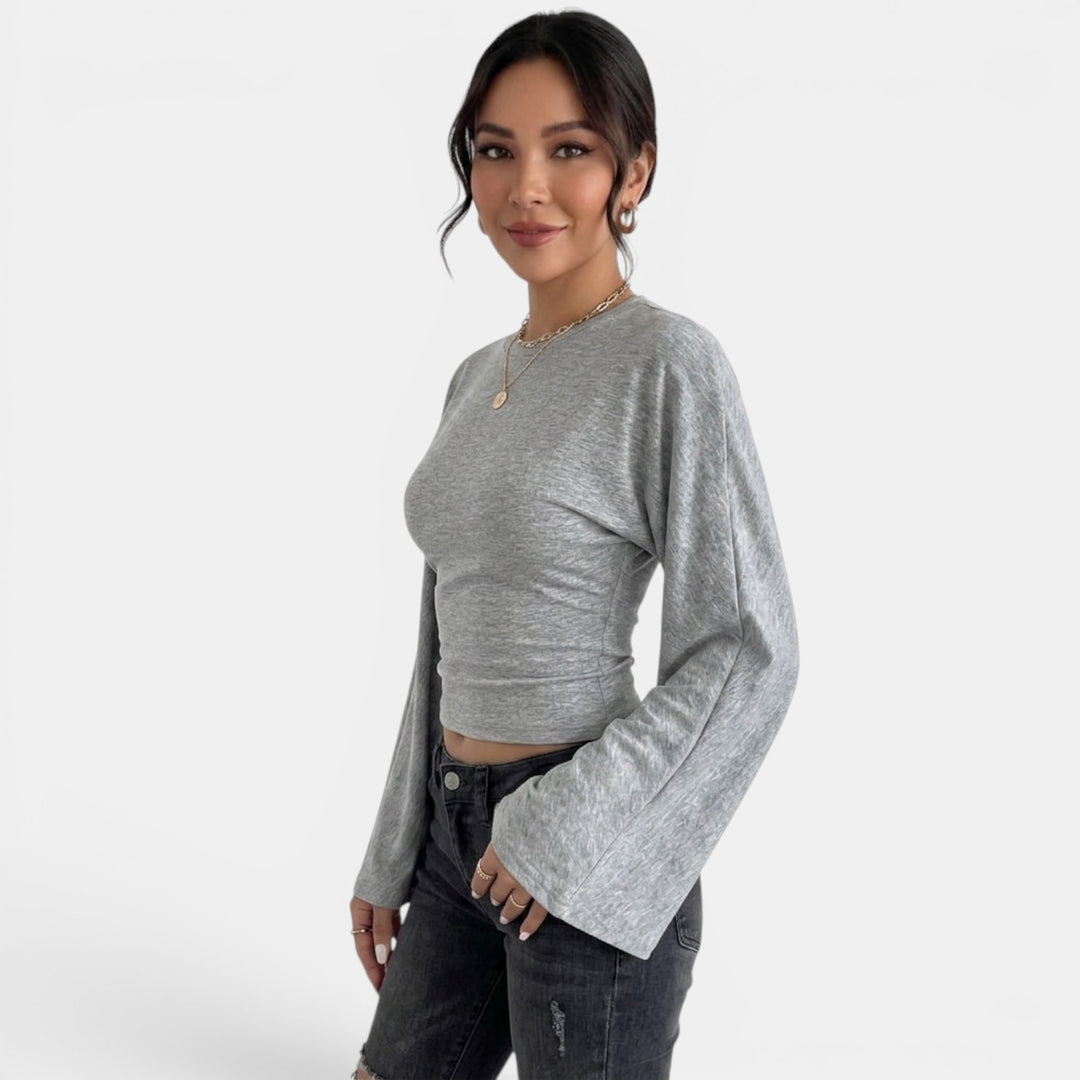 Camiseta Mujer Manga Larga Ajustada