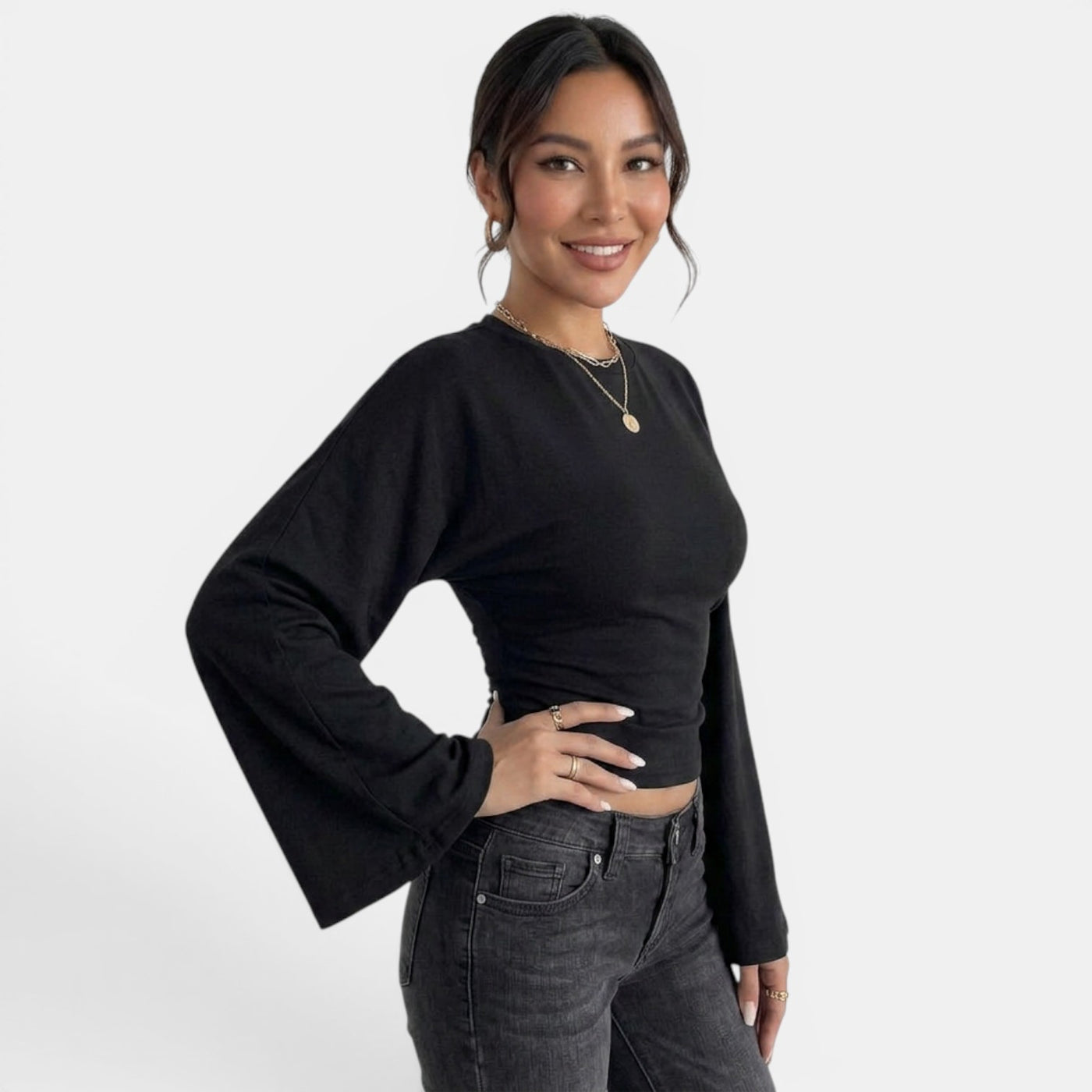 Camiseta Mujer Manga Larga Ajustada