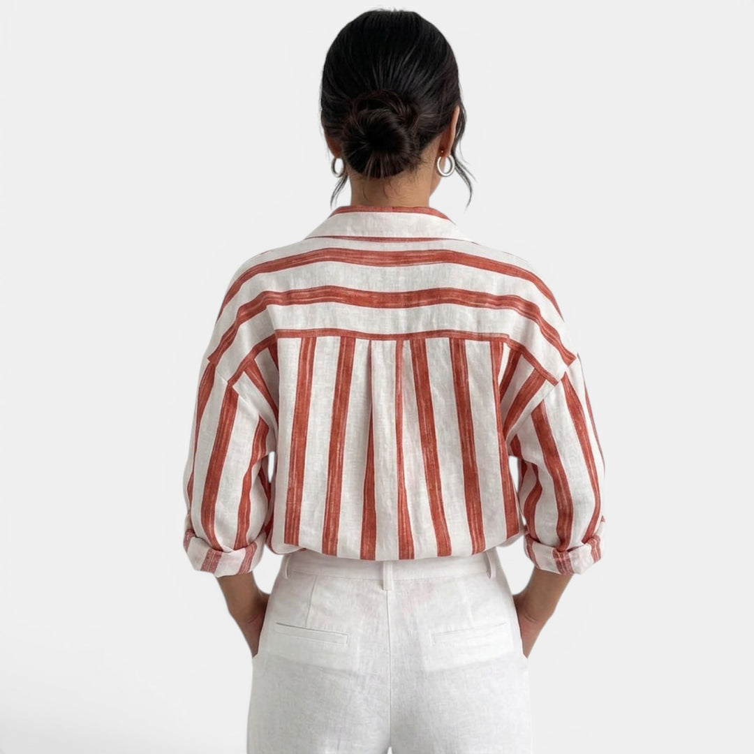 Camisa Oversize Rayas Mujer