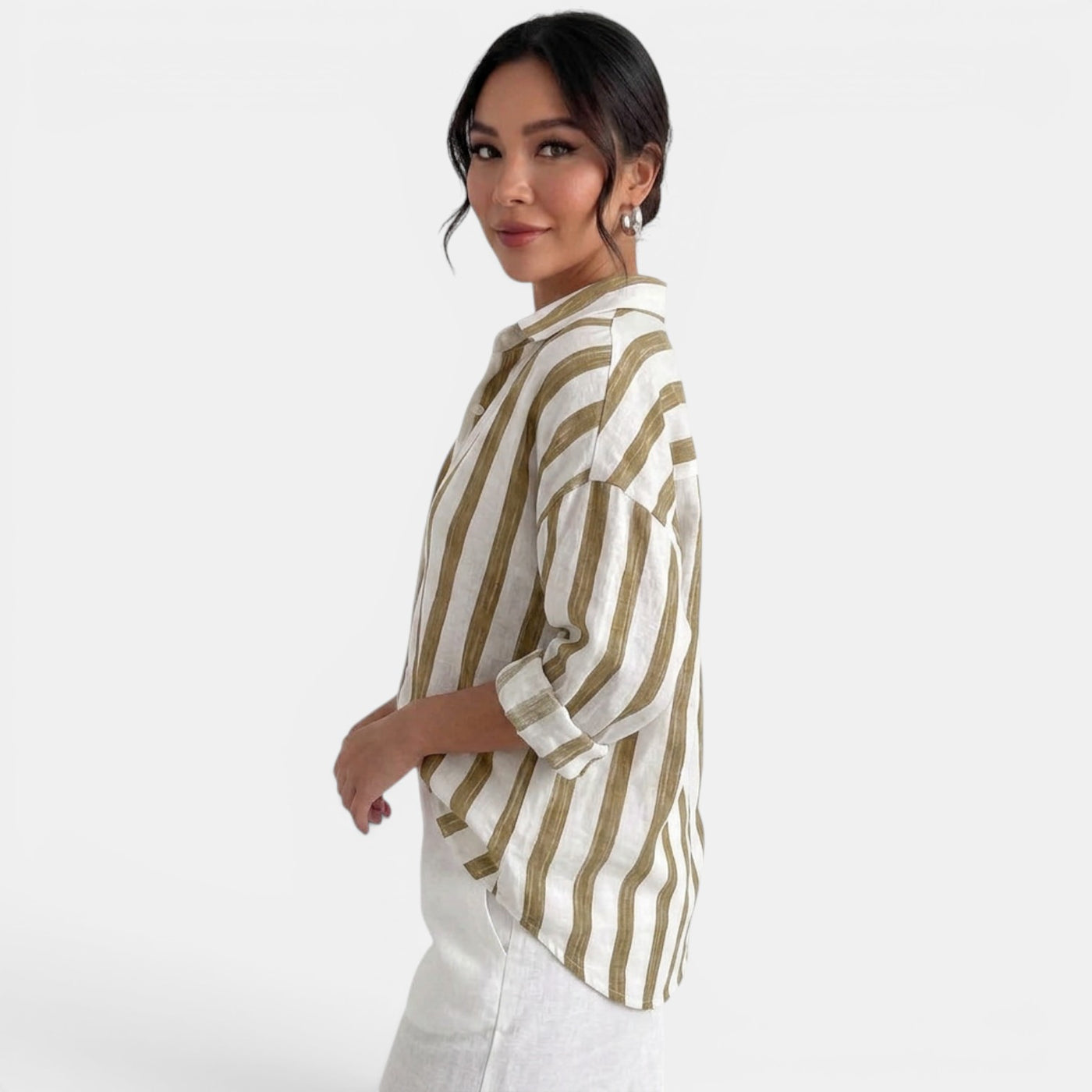 Camisa Oversize Rayas Mujer