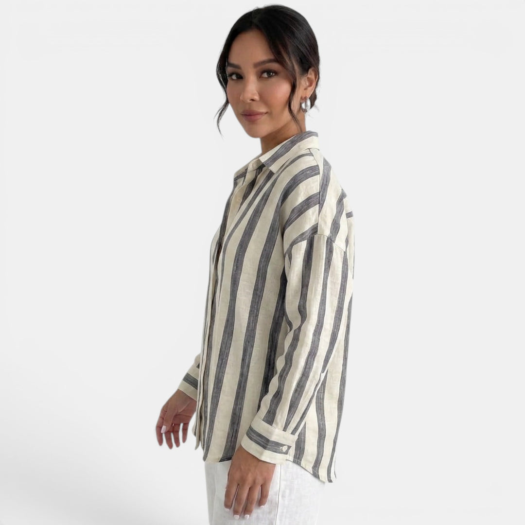 Camisa Oversize Rayas Mujer