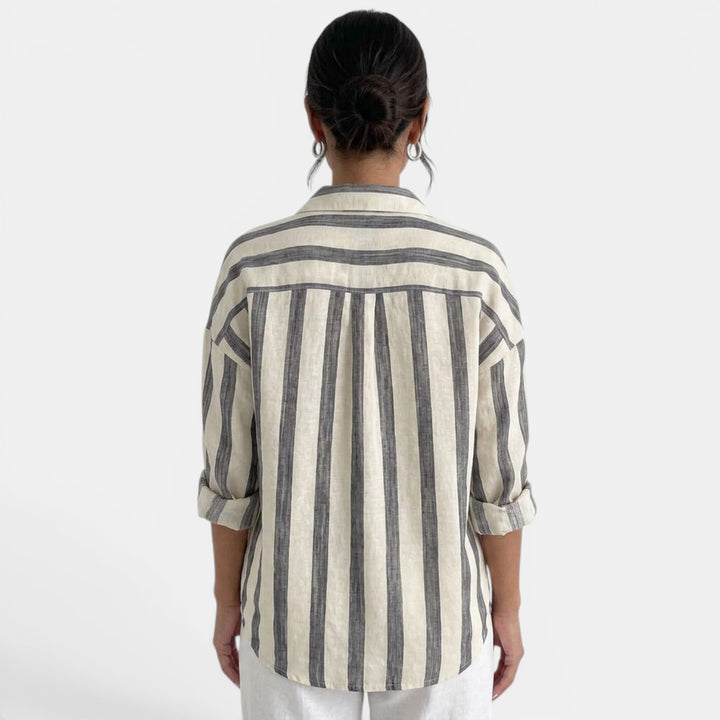 Camisa Oversize Rayas Mujer
