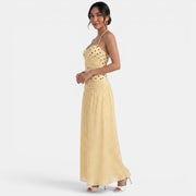Women's Polka Dot Maxi Dress