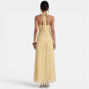 Women's Polka Dot Maxi Dress