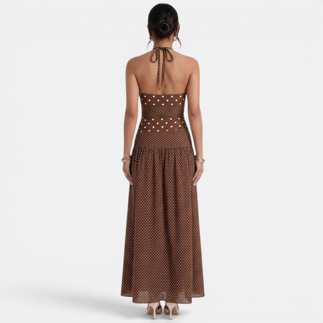 Vestido Largo Lunares Mujer