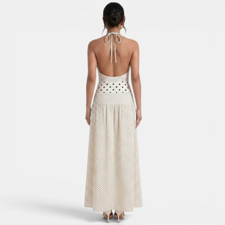 Vestido Largo Lunares Mujer