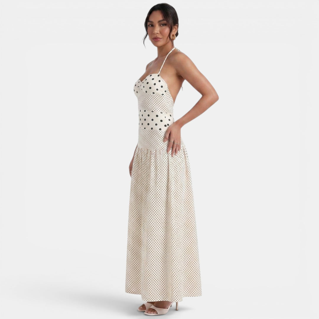 Vestido Largo Lunares Mujer