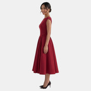 Vestido Midi Mujer Espalda Abierta