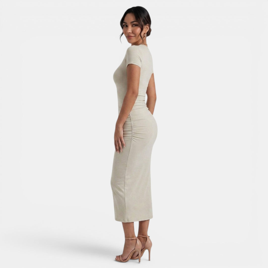 Vestido Midi Mujer Elegante Verano