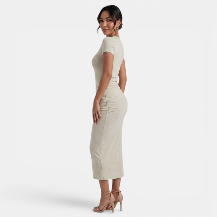 Vestido Midi Mujer Elegante Verano