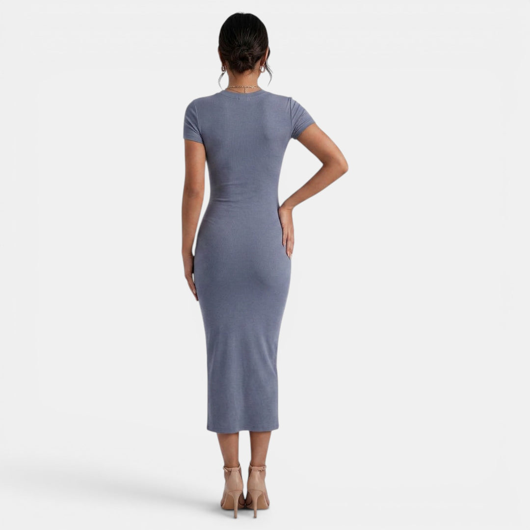 Vestido Midi Mujer Elegante Verano