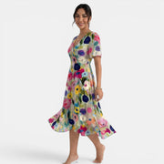 Women's Summer Floral Midi Dress