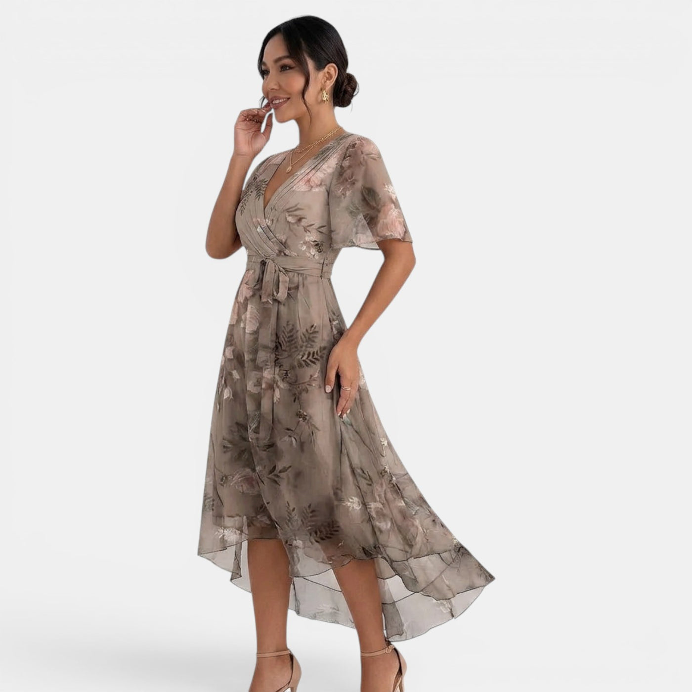 Women's Summer Floral Midi Dress
