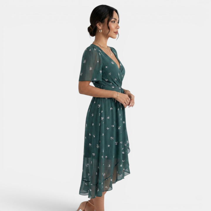 Vestido Midi Floral Mujer Verano