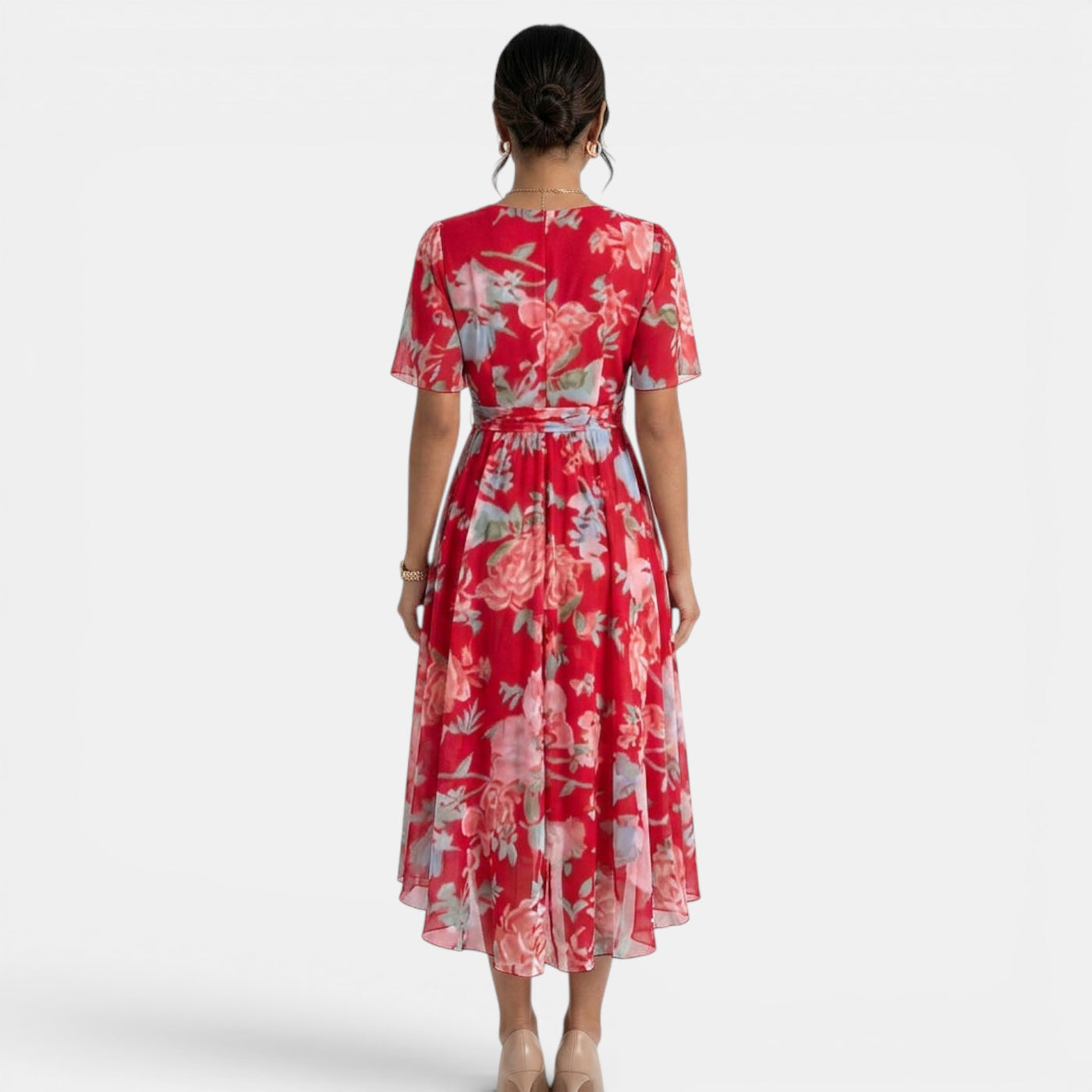 Women's Summer Floral Midi Dress