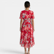 Women's Summer Floral Midi Dress