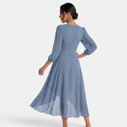 Vestido Midi Mujer Escote V
