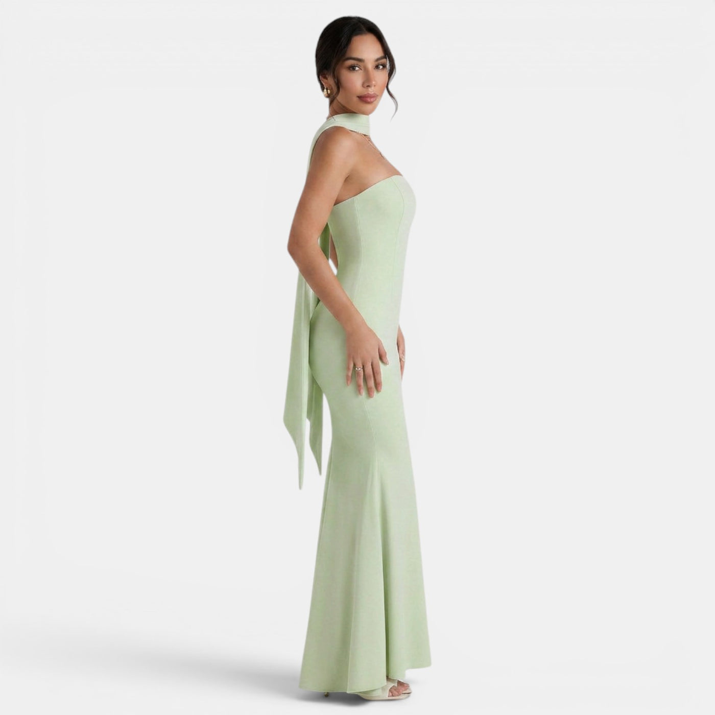Women's Halter Neck Long Party Dress
