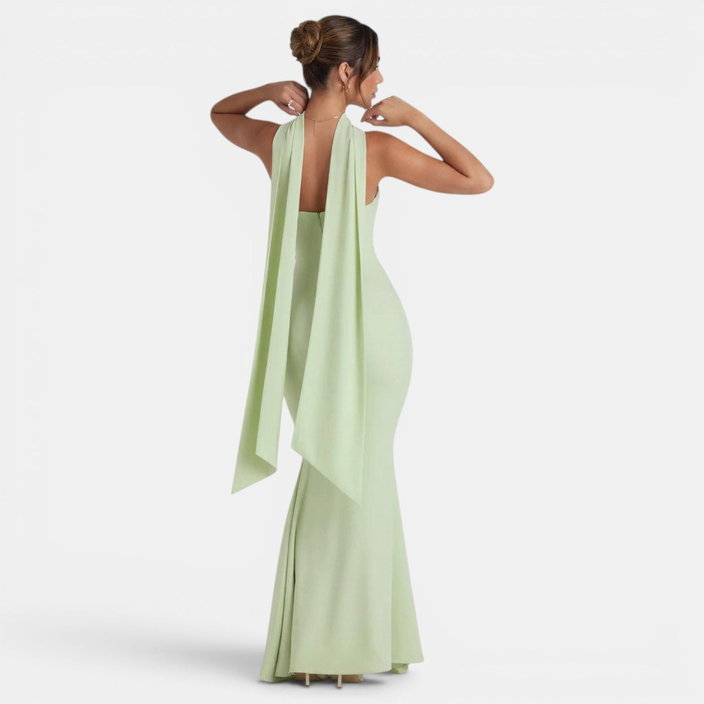 Women's Halter Neck Long Party Dress