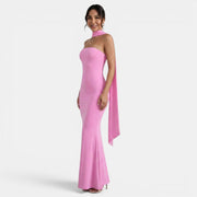 Women's Halter Neck Long Party Dress