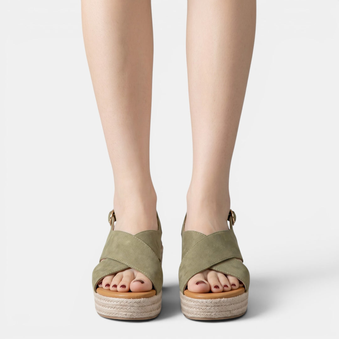 Sandalias Cuña Plataforma Mujer