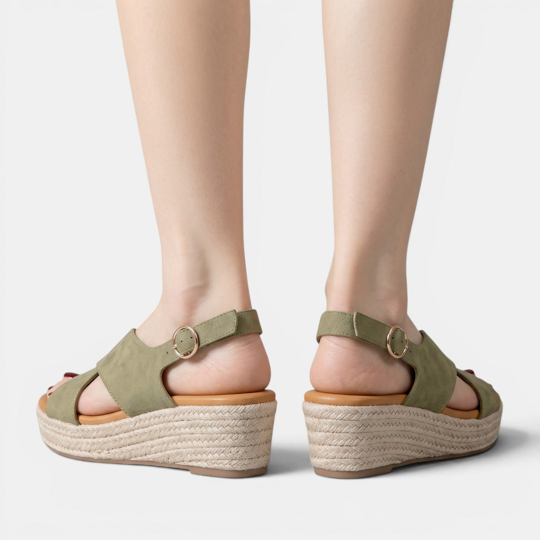 Sandalias Cuña Plataforma Mujer