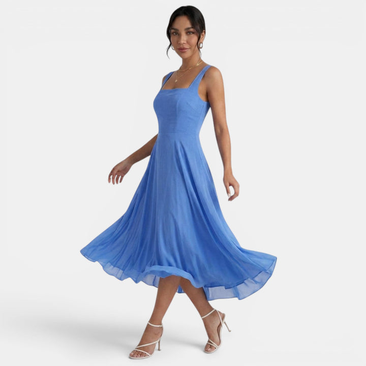 Vestido Midi Verano Elegante Mujer