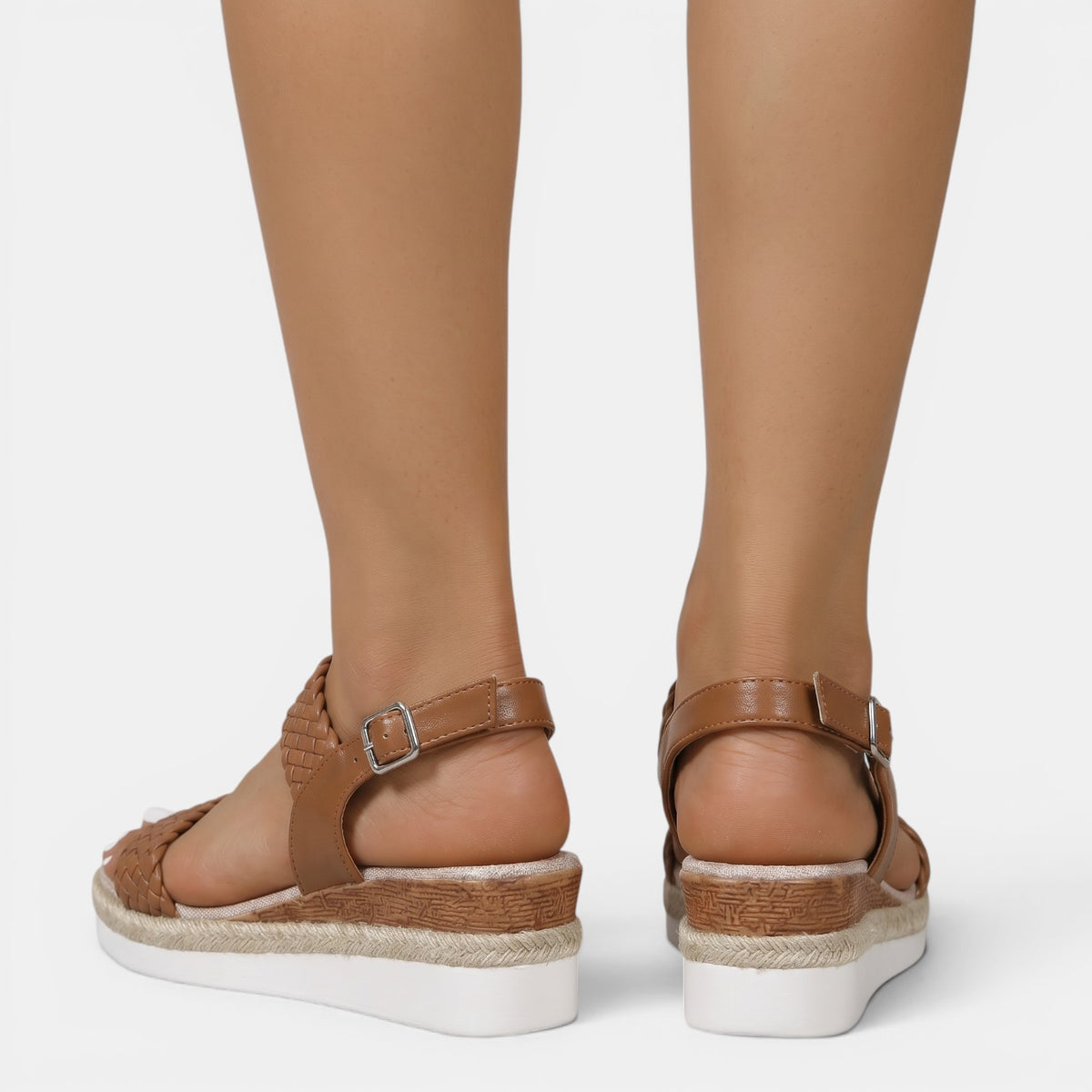 Sandalias Cuero Mujer Plataforma