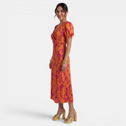 Women's Floral V-Neck Long Summer Dress