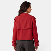 Lightweight Women's Double-Breasted Trench Coat
