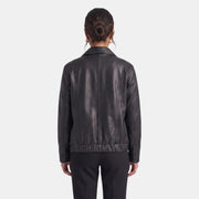 Chaqueta Larga Mujer Premium – Efecto Piel Oversize con Cremallera
