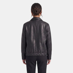 Chaqueta Larga Mujer Premium – Efecto Piel Oversize con Cremallera