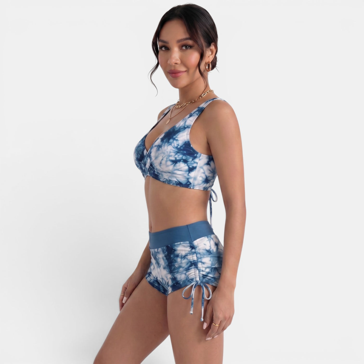 Women's High-Cut Bandeau Swimsuit