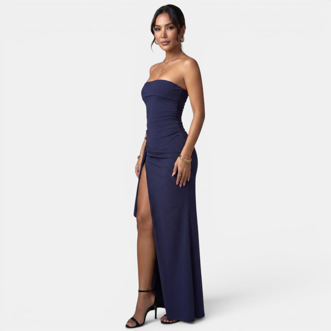 Vestido Largo con Abertura Mujer