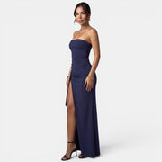 Vestido Largo con Abertura Mujer