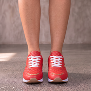 Zapatillas Mujer Cuadros con Cordones