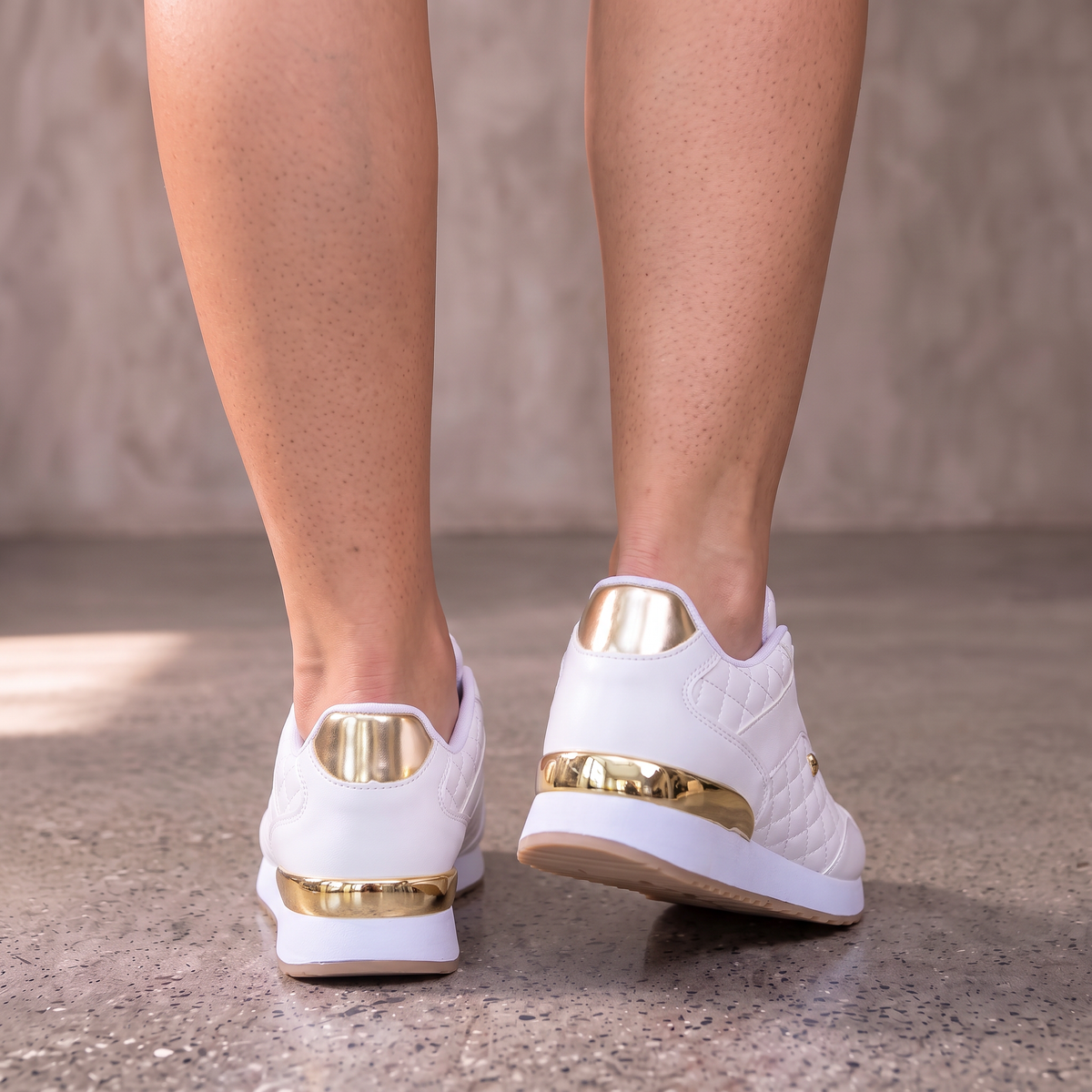 Zapatillas Mujer Cuadros con Cordones